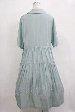 画像3: Jane Marple Dans Le Salon / ダブルカラーサリバンドレス  ミントブルー H-25-12-03-006-JM-OP-KB-ZH