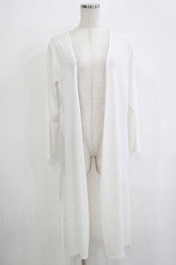画像1: Rozen Kavalier / シアーボーダー切替ロングカーデ  白 H-25-12-03-062-OO-TO-KB-ZH