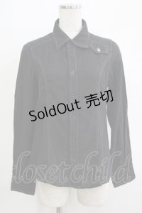 ALGONQUINS / ワッペン付きボタンシャツ F 黒 H-25-12-03-064-AL-BL-KB-ZH