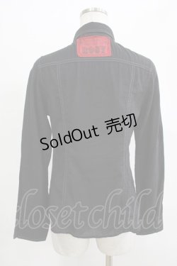 画像3: ALGONQUINS / ワッペン付きボタンシャツ F 黒 H-25-12-03-064-AL-BL-KB-ZH