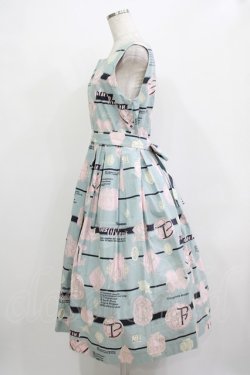 画像2: Jane Marple / Jolies broderies square dress  blue gray H-25-12-03-007-JM-OP-KB-ZH