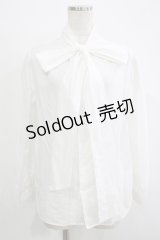 Jane Marple Dans Le Salon / バックリボンブラウス M ホワイト H-25-12-03-065-JM-BL-KB-ZH