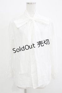 Jane Marple Dans Le Salon / バックリボンブラウス M ホワイト H-25-12-03-065-JM-BL-KB-ZH