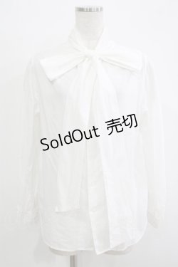 画像1: Jane Marple Dans Le Salon / バックリボンブラウス M ホワイト H-25-12-03-065-JM-BL-KB-ZH