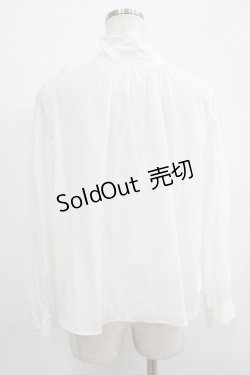 画像3: Jane Marple Dans Le Salon / バックリボンブラウス M ホワイト H-25-12-03-065-JM-BL-KB-ZH