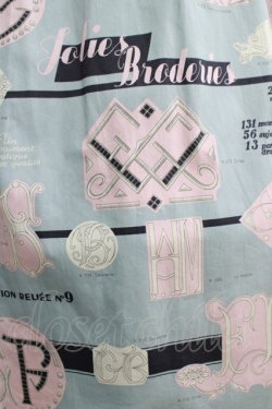 画像4: Jane Marple / Jolies broderies square dress  blue gray H-25-12-03-007-JM-OP-KB-ZH