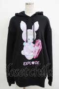 LAND by MILK BOY / BOMBERBOY HOODIE XL ブラック H-25-12-03-070-MB-TO-KB-ZH