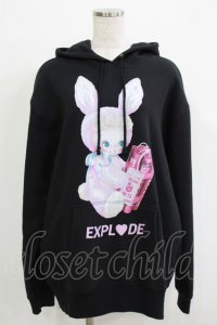 LAND by MILK BOY / BOMBERBOY HOODIE XL ブラック H-25-12-03-070-MB-TO-KB-ZH