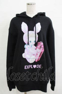 画像1: LAND by MILK BOY / BOMBERBOY HOODIE XL ブラック H-25-12-03-070-MB-TO-KB-ZH