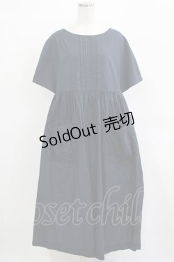 画像1: 【SALE】Jane Marple Dans Le Salon / コットンピンタックワンピース  ネイビー H-25-12-03-008-JM-OP-KB-ZT120