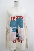 MILKBOY / JESUS CHRIST L.S Tee  ナチュラル H-25-12-03-073-MB-TO-KB-ZH