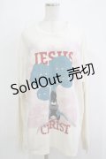 MILKBOY / JESUS CHRIST L.S Tee  ナチュラル H-25-12-03-073-MB-TO-KB-ZH