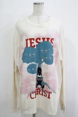 MILKBOY / JESUS CHRIST L.S Tee  ナチュラル H-25-12-03-073-MB-TO-KB-ZH