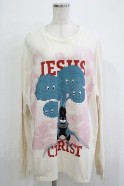 画像1: MILKBOY / JESUS CHRIST L.S Tee  ナチュラル H-25-12-03-073-MB-TO-KB-ZH