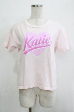 画像1: Katie / BIG HEART LOGO tee S ピンク H-25-12-03-074-LO-TO-KB-ZH