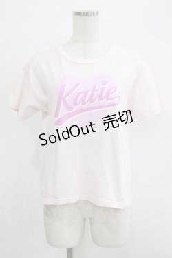 画像1: Katie / BIG HEART LOGO tee S ピンク H-25-12-03-074-LO-TO-KB-ZH