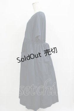 画像2: 【SALE】Jane Marple Dans Le Salon / コットンピンタックワンピース  ネイビー H-25-12-03-008-JM-OP-KB-ZT120