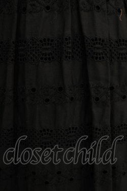 画像4: Jane Marple / ヴィンテージストライプレースコラボレーションドレス  ブラック×ブラック H-25-12-03-009-JM-OP-KB-ZH