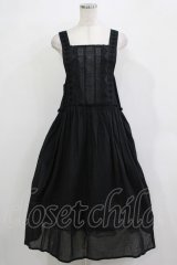 Jane Marple Dans Le Salon / ヴィクトリアンレーストリムタブリエドレス  ブラック H-25-12-03-011-JM-OP-KB-ZT1208H