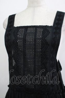 画像4: Jane Marple Dans Le Salon / ヴィクトリアンレーストリムタブリエドレス  ブラック H-25-12-03-011-JM-OP-KB-ZH