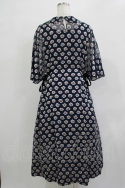 画像3: Jane Marple Dans Le Salon / Pieces of Flowersラウンドカラードレス  ネイビー H-25-12-03-012-JM-OP-KB-ZH