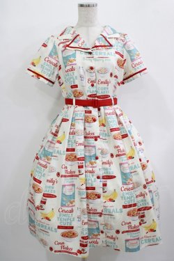 画像1: Emily Temple cute / Cerealワンピース  アイボリー H-25-12-03-002-ET-OP-KB-ZH