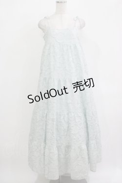 画像1: merry jenny / tulipジャガードティアードキャミワンピース FREE アイスブルー H-25-12-03-014-LO-OP-KB-ZH