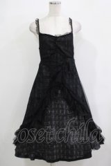 h.NAOTO / クロスキャミワンピース  黒 H-25-12-03-015-HN-OP-KB-ZH