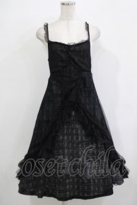 h.NAOTO / クロスキャミワンピース  黒 H-25-12-03-015-HN-OP-KB-ZH