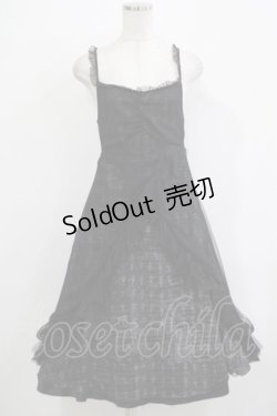 画像1: h.NAOTO / クロスキャミワンピース  黒 H-25-12-03-015-HN-OP-KB-ZH