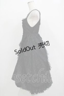 画像2: h.NAOTO / クロスキャミワンピース  黒 H-25-12-03-015-HN-OP-KB-ZH