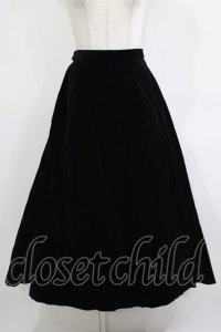 alice auaa / 別珍フィッシュテールロングスカート 3（約9号） ブラック H-25-12-03-016-AA-SK-KB-ZH