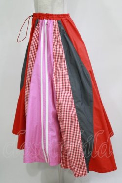 画像2: Candy Stripper / BRAVE DINOSAURスカート 2 レッド H-25-12-03-019-PU-SK-KB-ZH