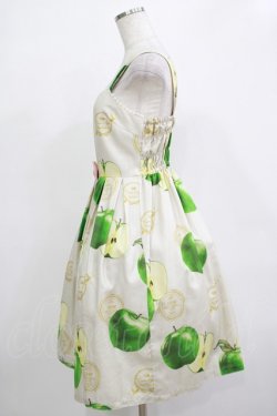 画像2: Emily Temple cute / Apple Stampノースリーブワンピース  グリーンアップル H-25-12-03-022-ET-OP-KB-ZH