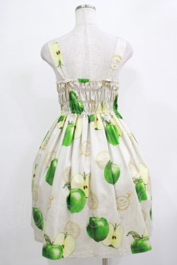 画像3: Emily Temple cute / Apple Stampノースリーブワンピース  グリーンアップル H-25-12-03-022-ET-OP-KB-ZH