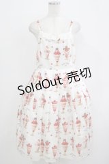 Emily Temple cute / BerryCherry Parfaitキャミソールワンピース  オフ H-25-12-03-024-ET-OP-KB-ZH