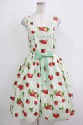 Emily Temple cute / Dear Strawberryノースリーブワンピース  ミント H-25-12-03-003-ET-OP-KB-ZH