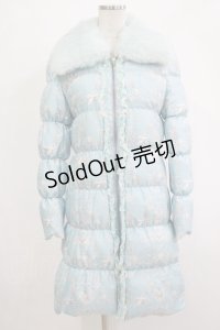 JESUS DIAMANTE / ベルサイユダウンTHREESUTAR 38 バロックangel柄babyブルー×ブルーラビット H-25-12-04-030-JE-CO-NS-ZH