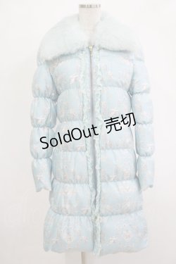 画像1: JESUS DIAMANTE / ベルサイユダウンTHREESUTAR 38 バロックangel柄babyブルー×ブルーラビット H-25-12-04-030-JE-CO-NS-ZH