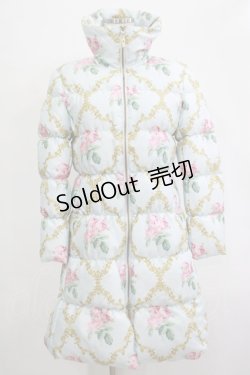 画像1: JESUS DIAMANTE / ベルサイユダウンコート 38 ベルサイユローズサックス H-25-12-04-032-JE-CO-NS-ZH