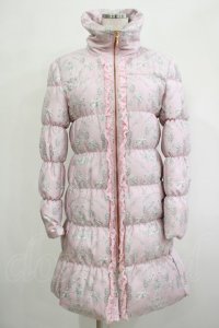 JESUS DIAMANTE / ベルサイユダウンTHREESUTAR 38 バロックangel柄babyピンク×ピンクラビット H-25-12-04-033-JE-CO-NS-ZH