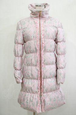 画像1: JESUS DIAMANTE / ベルサイユダウンTHREESUTAR 38 バロックangel柄babyピンク×ピンクラビット H-25-12-04-033-JE-CO-NS-ZH