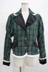 Eri Aino's collaboration / シャーロットの水曜日 ジャケット L グリーン H-25-12-04-035-PU-JA-NS-ZH