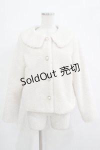 Ank Rouge / ショートボアジャケット M オフホワイト H-25-12-04-036-CA-JA-NS-ZH