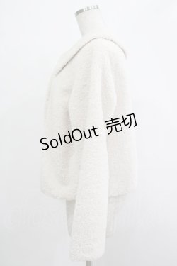 画像2: Ank Rouge / ショートボアジャケット M オフホワイト H-25-12-04-036-CA-JA-NS-ZH