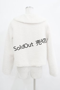 画像3: Ank Rouge / ショートボアジャケット M オフホワイト H-25-12-04-036-CA-JA-NS-ZH