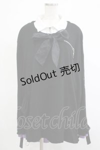 Favorite / れーかるるさんコラボグッズ オリジナル隠れうさぎのユニセックスオーバーニット M ブラック H-25-12-04-039-LO-TO-NS-ZH