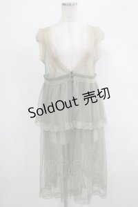 axes femme / ドットチュール重ねジレ M グリーン H-25-12-04-040-AX-TO-NS-ZH