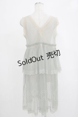 画像3: axes femme / ドットチュール重ねジレ M グリーン H-25-12-04-040-AX-TO-NS-ZH