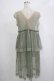 画像3: axes femme / ドットチュール重ねジレ M グリーン H-25-12-04-040-AX-TO-NS-ZH (3)